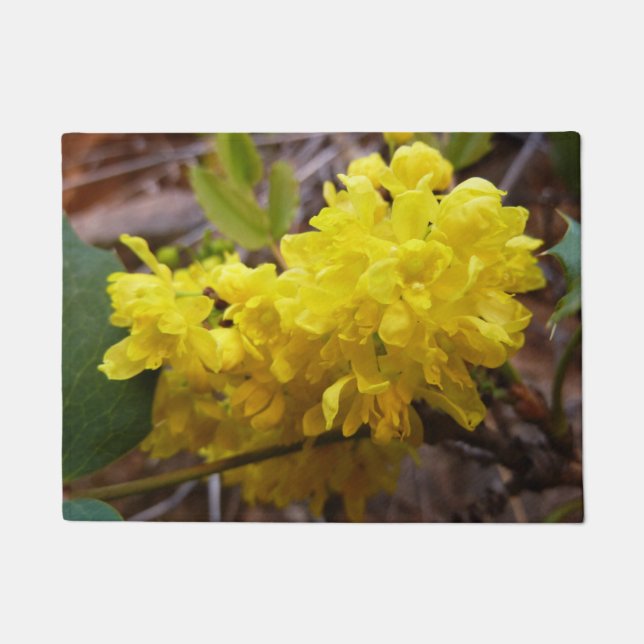 Paillasson Fleurs de raisins de l'Oregon Fleurs sauvages jaun (Devant)
