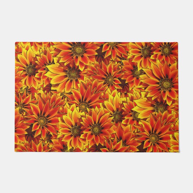 Paillasson Fleurs de soleil orange (Devant)