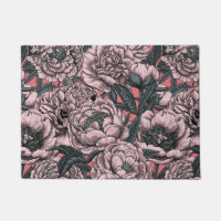 Fleurs et moisissures de pivoines roses