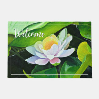 Paillasson Floral Lily blanche