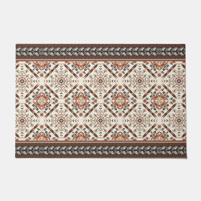 Paillasson Floral Oriental Motif ethnique (Devant)