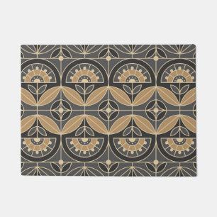 Paillasson Flore de mosaïque Art déco 2