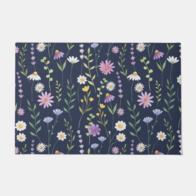 Paillasson Flore Surface Motif-Fashion Fleurs de printemps (Devant)