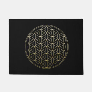 Paillasson Flower of life gold