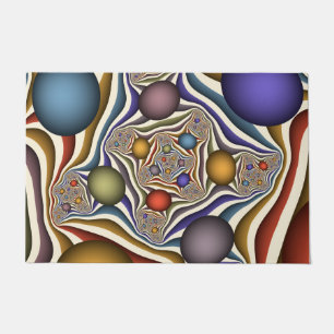 Paillasson Flying Up, Colorful Moderne Art Fractal Abstrait