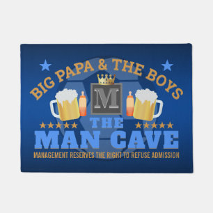 Paillasson FOOTBALL et BIÈRE avec MONOGRAM sur MAN CAVE