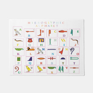 Paillasson Format alphabétique Hiéroglyphique