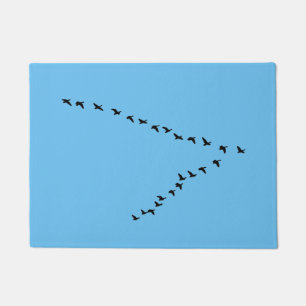 Paillasson Formation des oies "V" de vol