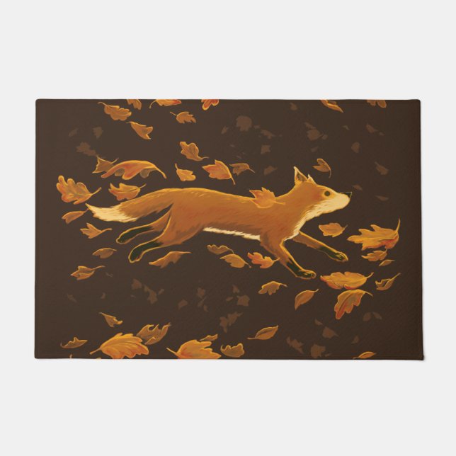 Paillasson Fox Traversant L'Automne (Devant)