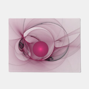 Paillasson Fractale balançante, Art Abstrait Moderne Rose Ber
