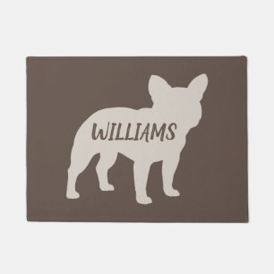 Paillasson Français Bulldog Silhouette Personnalisé Français