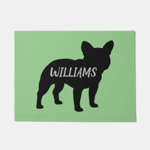 Paillasson Français Silhouette Bulldog Personnalisé França