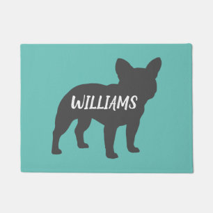 Paillasson Français Silhouette Bulldog Personnalisé França
