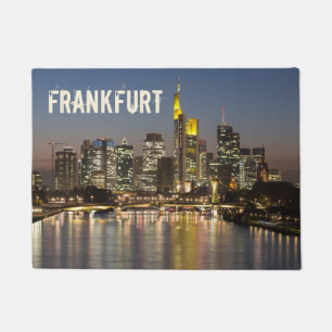 Paillasson Francfort Skyline Allemagne Souvenir Vintage cadea