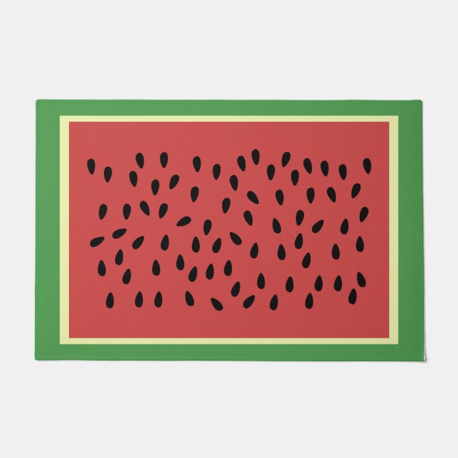 Paillasson Fun Whimsical Watermelon DoorMat Bienvenue (Devant)