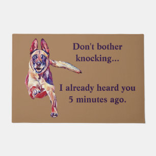 Paillasson Funny Belge Malinois Pormat