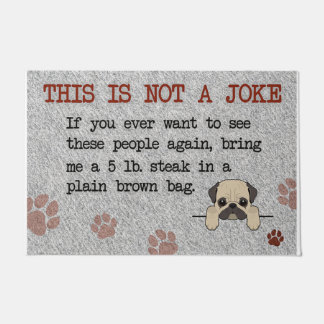 Paillasson Funny Dog Saying Quotes Mat, Pitbull