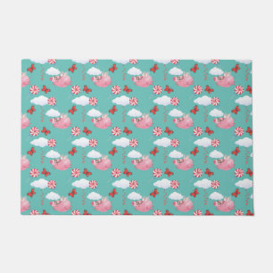 Paillasson Funny Flying Pig Motif