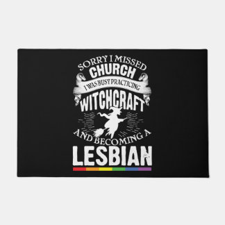 Paillasson Funny Lesbian Witch Pride Feminist