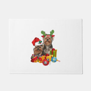 Paillasson Funny Yorkshire Terrier Noël
