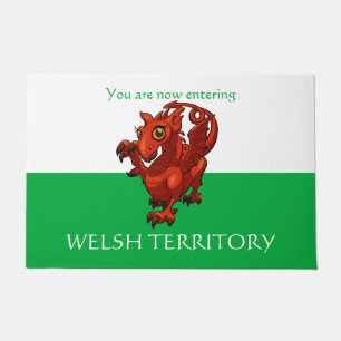 Paillasson Gallois Territoire Little Baby Red Dragon Cartoon