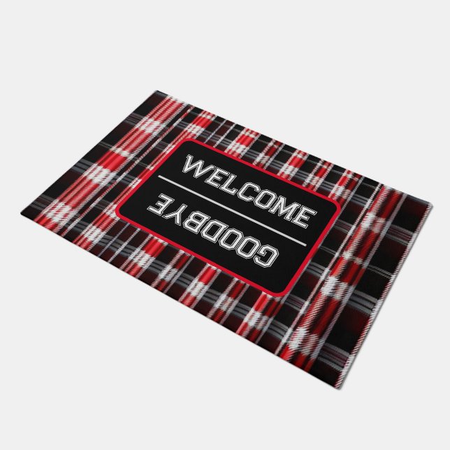 Paillasson Gamme Abstraite Red Black (Incliné)