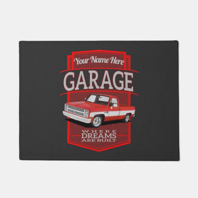 Paillasson Garage C10 personnalisé (Devant)