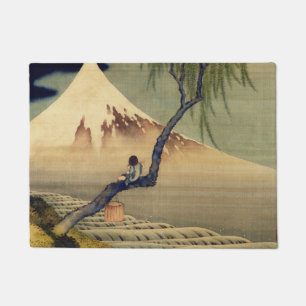 Paillasson Garçon de Hokusai regardant le cru de Japonais du