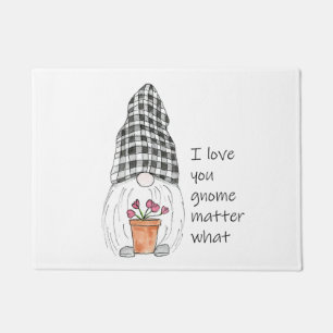 Paillasson Garden Gnome Je t'aime Gnome Peu importe
