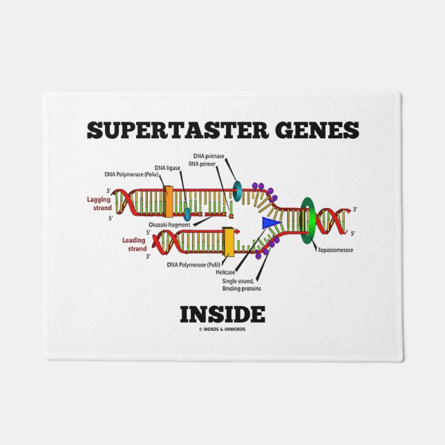 Paillasson Gènes supertaster dans l'Humour de réplication de  (Devant)