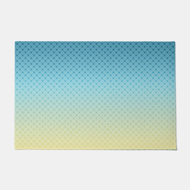 Paillasson Géométrique, dégradé, Ombre, coloré (Devant)