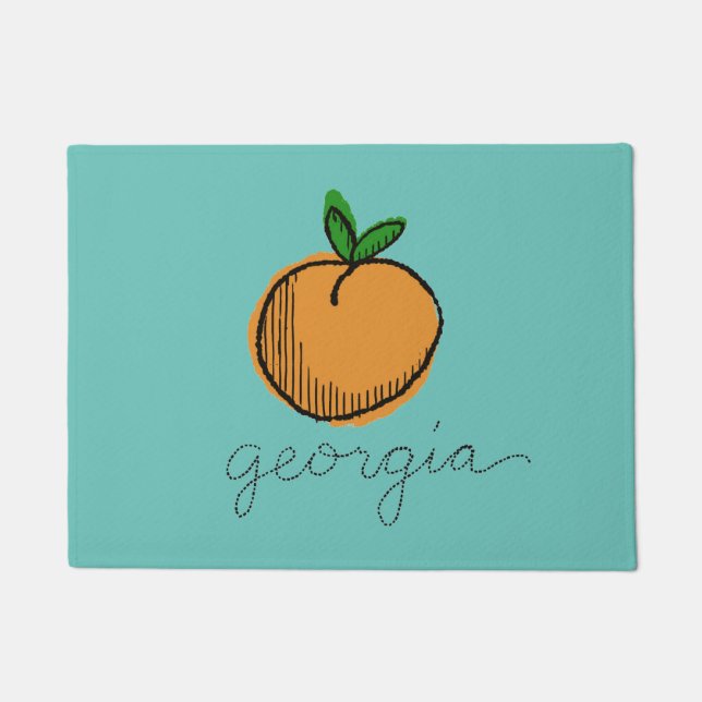 Paillasson Georgia Retro Peach (Devant)