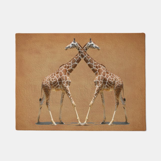 PAILLASSON GIRAFES DANS LE DÉPASSEMENT (Devant)