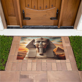Paillasson Giza Sphinx Head avec Pyramides Egypte Travel