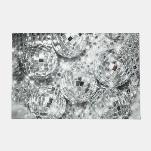 Paillasson Glam à balles disco #1 #retro #wall #art (Devant)