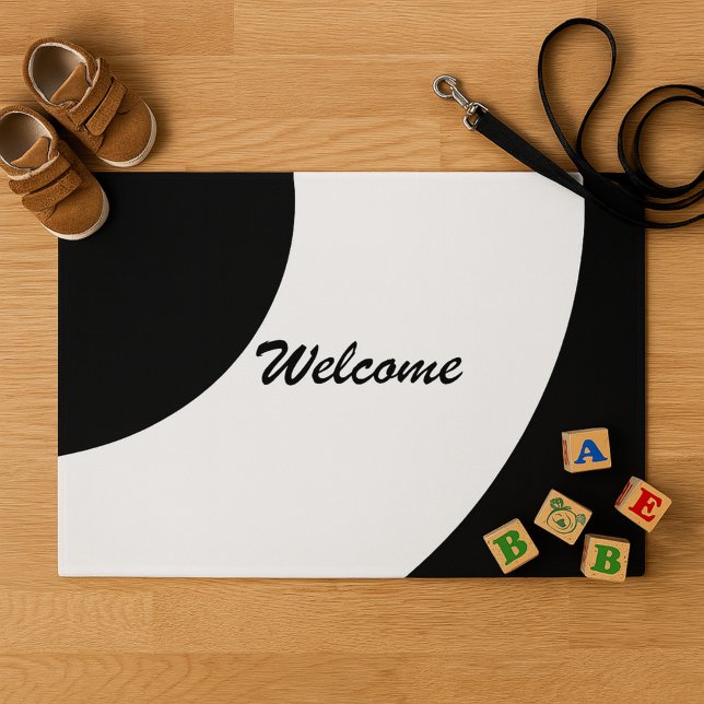 Paillasson Glamour noir et blanc (Créateur téléchargé)