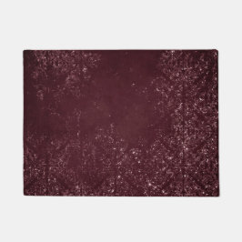 Paillasson Glimmery Wine Grunge | Sangria Bordeaux Damask