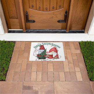 Paillasson Gnomes de Noël fantastique vacances scandinaves