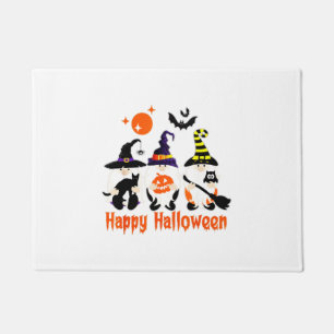 Paillasson Gnomes d'Halloween Mignon Citrouille d'Automne