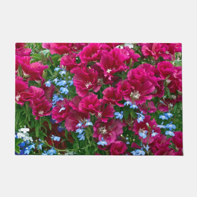 Paillasson Godetia Et Lobelia (Devant)