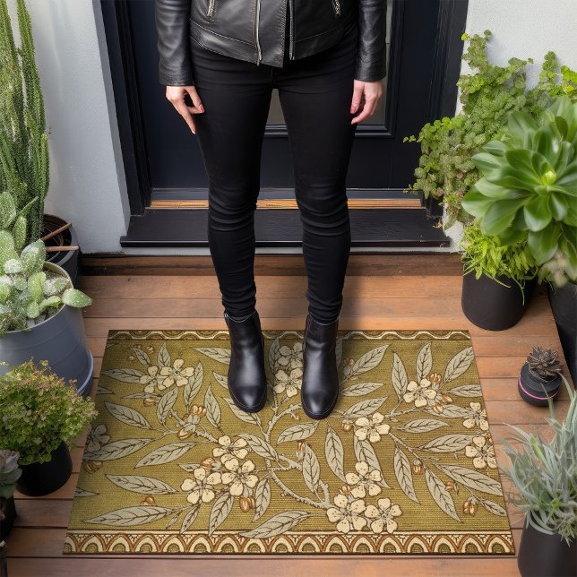 Paillasson Golden Cherry Blossom Art Déco Walter Crane (Créateur téléchargé)