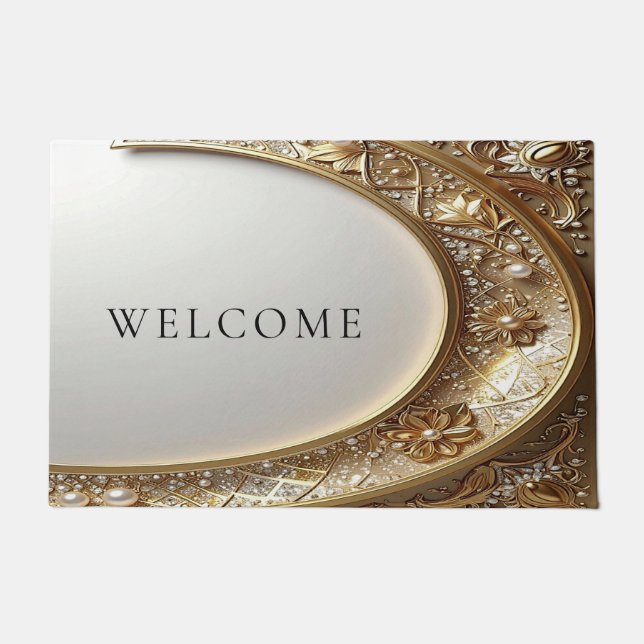 Paillasson Golden Ornate Frame Doormat (Devant)