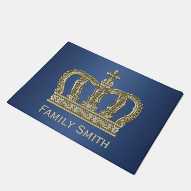 Paillasson Golden Royal Crown III + votre backgr. & idées (Incliné)