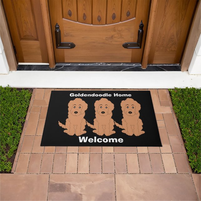 Paillasson Goldendoodle Chien Design (De plein air)