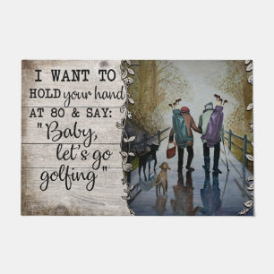 Paillasson Golf Couples Mat, Love Citations Sur Golf