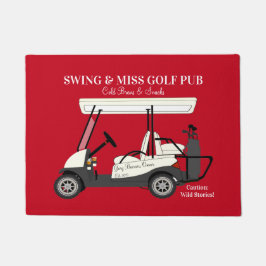 Paillasson Golf Pub Golf Cart Bière & Snacks Wild Stories