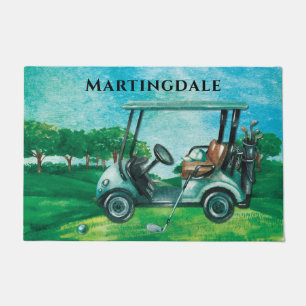 Paillasson Golf sur mesure Panier Monogramme Golf