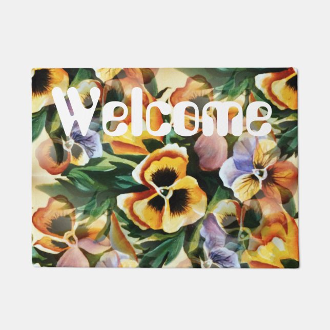 Paillasson Graceful Stylish Magnifique Motif de bienvenue (Devant)