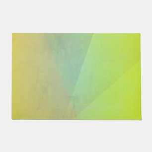 Paillasson Gradation géométrique jaune moderne