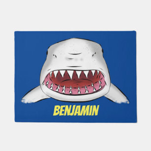 Paillasson Grand requin blanc moyen dessin animé